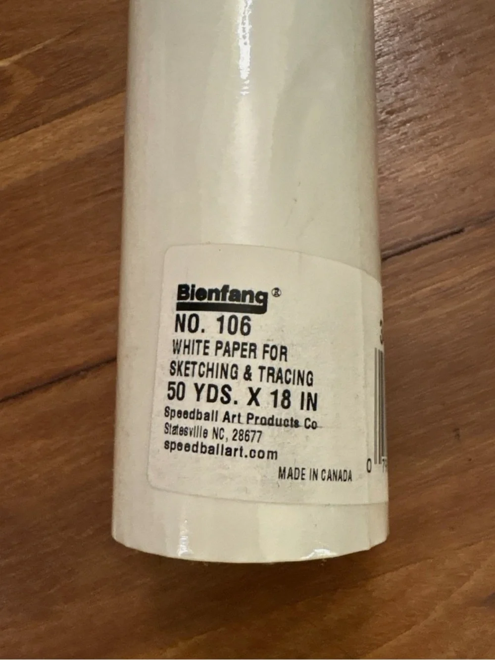 Bienfang Sketching & Tracing Paper Roll 18 IN x 50 YDS White No. 106